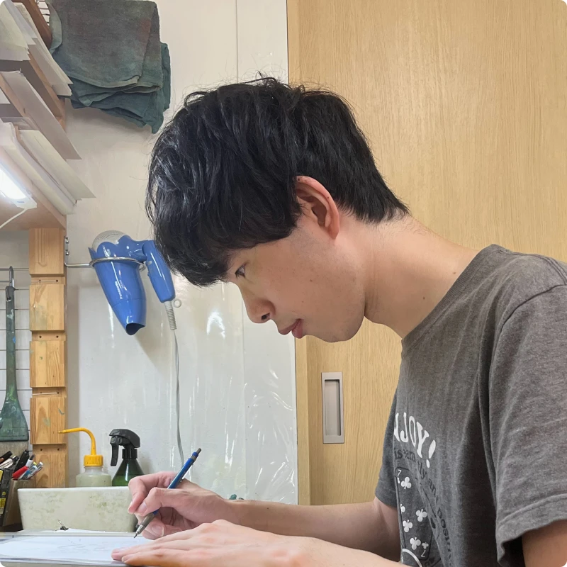 ⽔野さん 美術監督、30代前半、名古屋スタジオ勤務・⼊社9年⽬